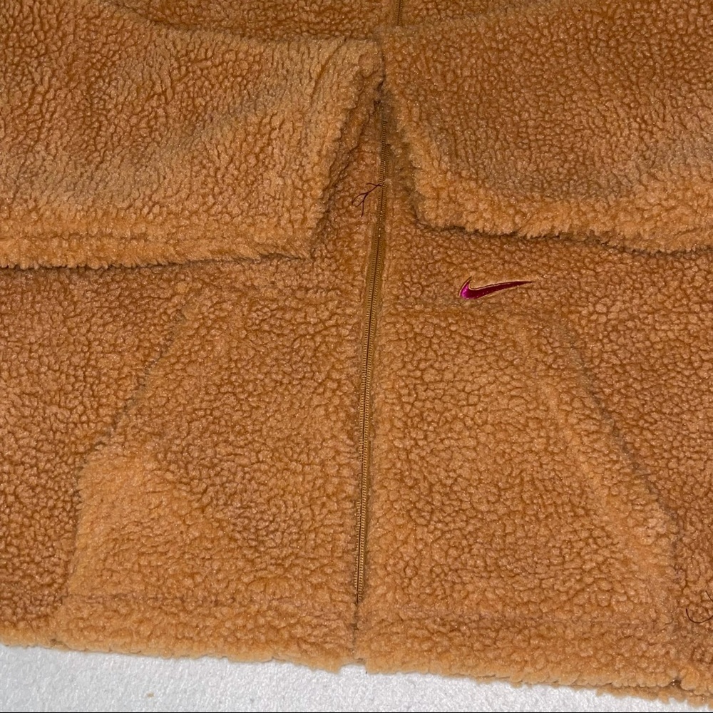 Nike Sportswear Sherpa Jacket Plus Tan Size 2X